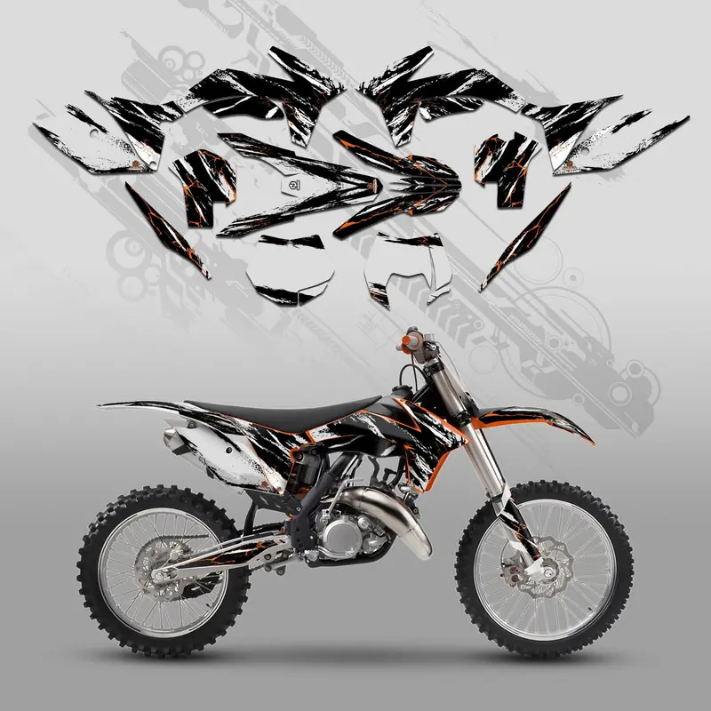Motorcycle Full Graphics Decals Stickers Set For Ktm Sx 2011-2012 Xcw 2013 2