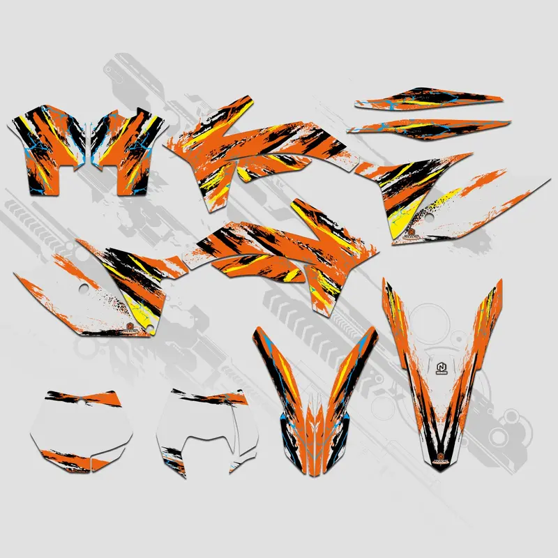 Motorcycle Full Graphics Decals Stickers Set For Ktm Sx 2011-2012 Xcw 2013 3