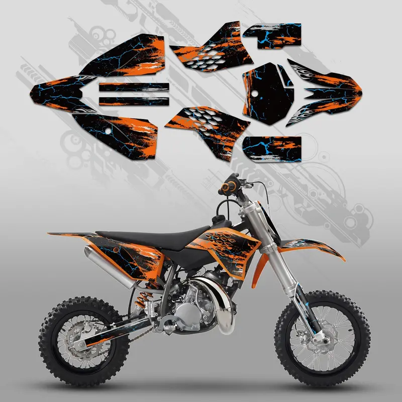 Motorcycle Full Graphics Decals Stickers Set For Ktm Sx50 2009-2015 1