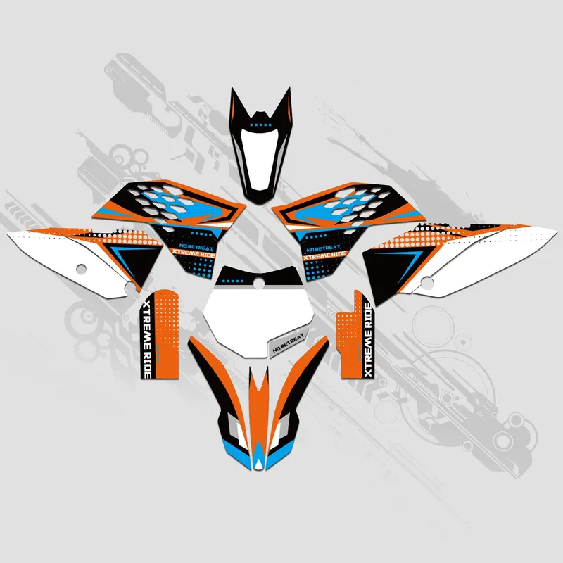 Motorcycle Full Graphics Decals Stickers Set For Ktm Sx65 2009-2015 2