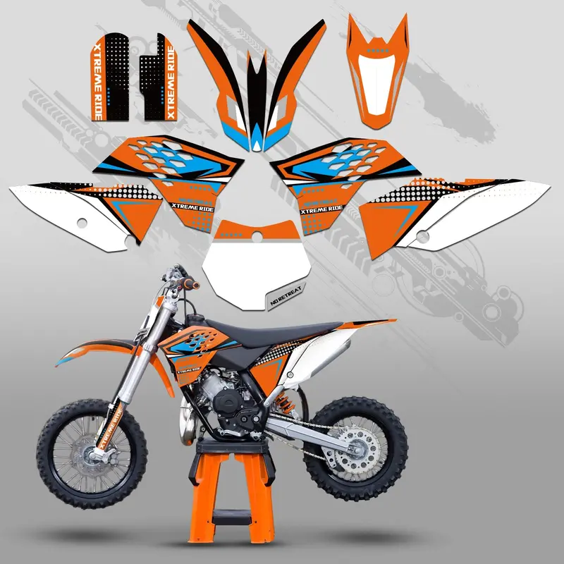 Motorcycle Full Graphics Decals Stickers Set For Ktm Sx65 2009-2015 2