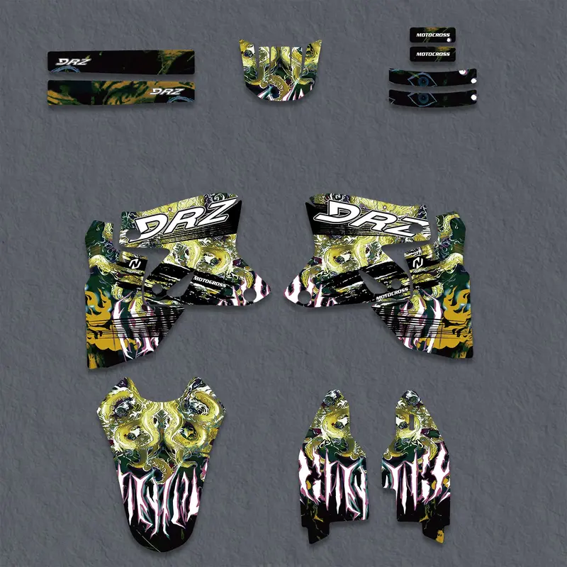 Motorcycle Full Graphics Decals Stickers Set For Suzuki Drz400sm 2000-2020 1