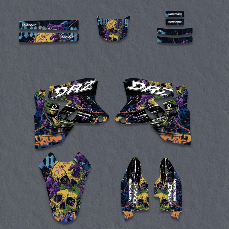 Motorcycle Full Graphics Decals Stickers Set For Suzuki Drz400sm 2000-2020 1