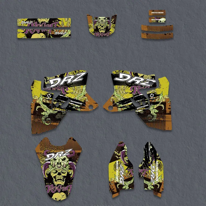 Motorcycle Full Graphics Decals Stickers Set For Suzuki Drz400sm 2000-2020 3