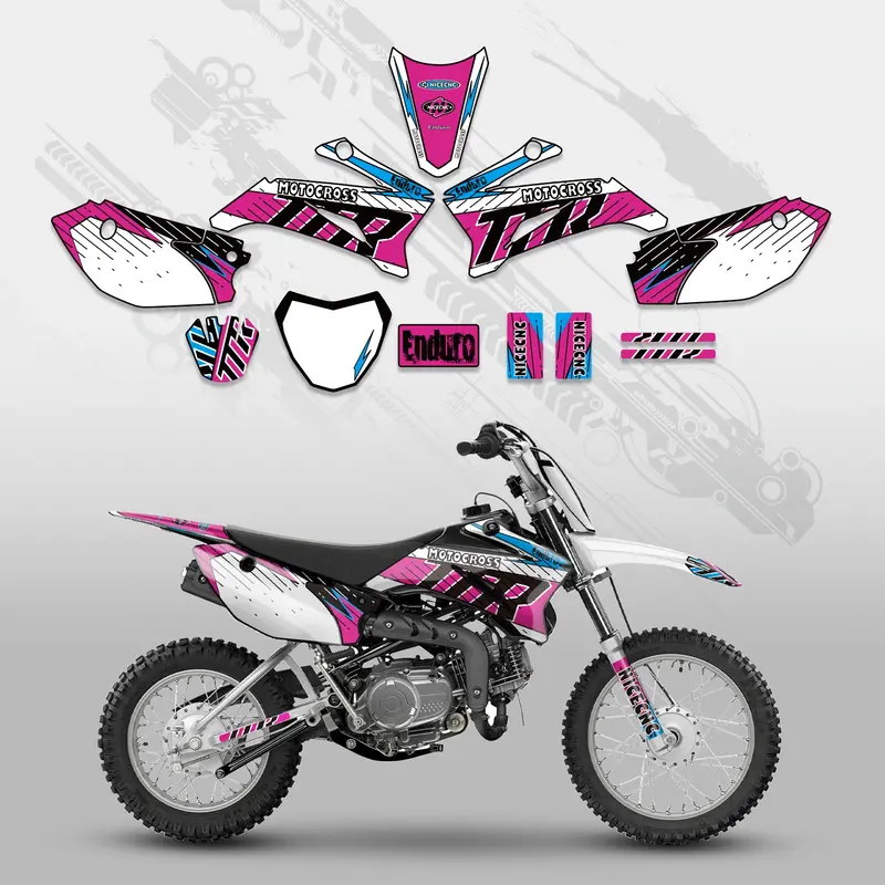Motorcycle Full Graphics Decals Stickers Set For Yamaha Ttr110 All Years 1