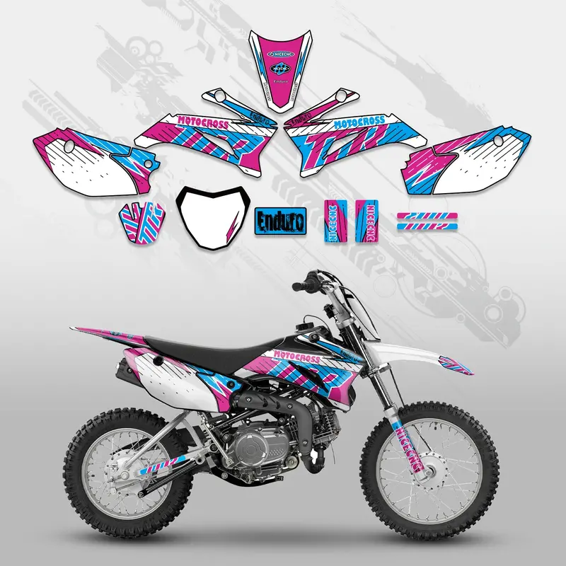 Motorcycle Full Graphics Decals Stickers Set For Yamaha Ttr110 All Years 1