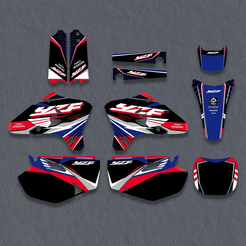 Motorcycle Full Graphics Decals Stickers Set For Yamaha Yz250f / Yz450f 2003-2005 1