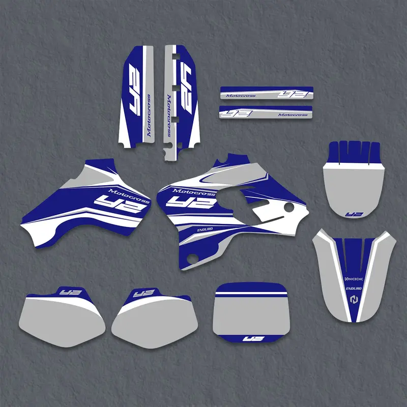 Motorcycle Full Graphics Decals Stickers Set For Yamaha Yz80 1993-2001 1