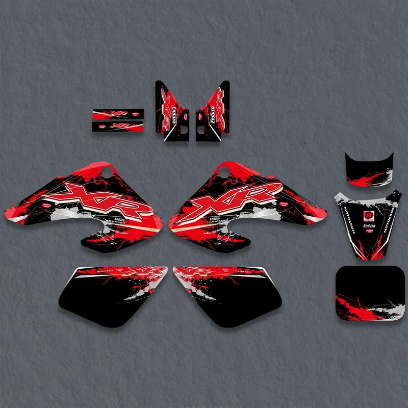 Motorcycle Full Graphics Stickers Decals Kit For Honda Xr50 2000-2003 1