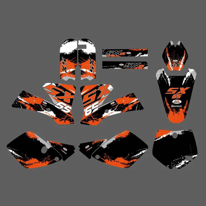Motorcycle Graphic Decals Protective Stickers For Ktm Sx65 2002-2008 1