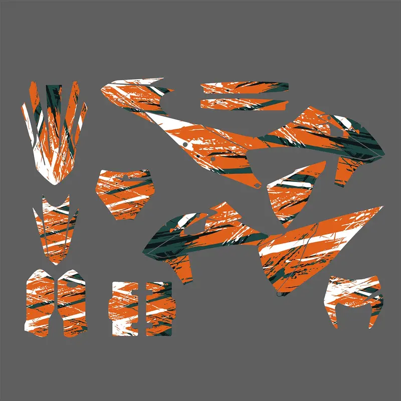 Motorcycle Graphic Decals Stickers Kit For Ktm Exc/Xc-W 2020-2023 1