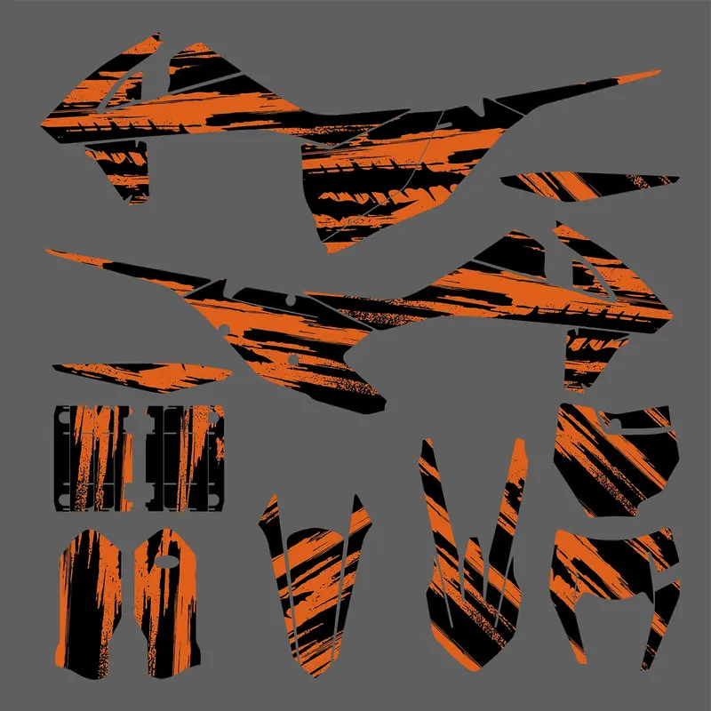 Motorcycle Graphic Decals Stickers Kit For Ktm Exc/Xc/Xcf 2017-2019 1