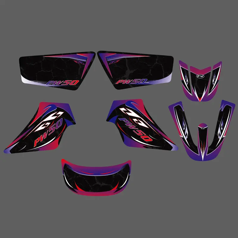 Motorcycle Graphics Background Decal Stickers For Yamaha Pw50 All Years 2