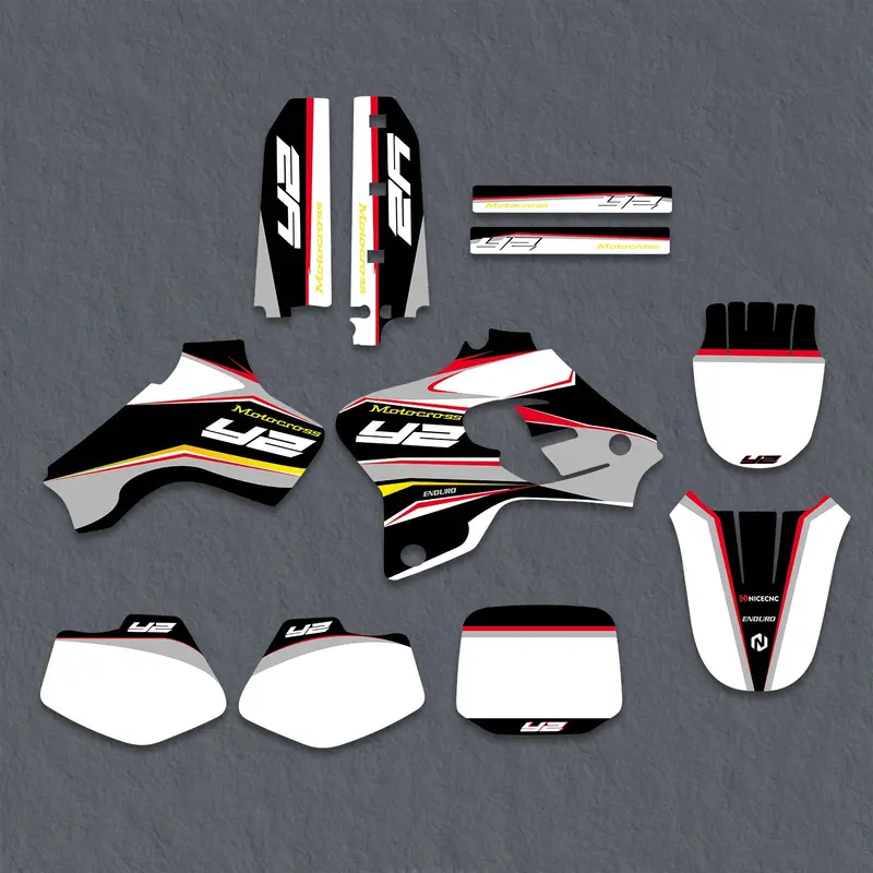 Motorcycle Graphics Decals Stickers Kit For Yamaha Yz80 1993-2001 1
