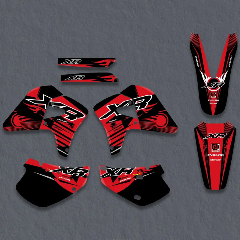 Motorcycle Graphics Decals Stickers Set For Honda Xr650r 2000-2009 2