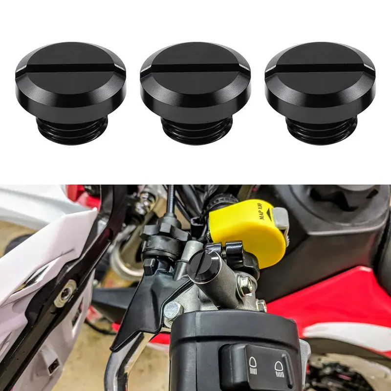 Motorcycle Mirror Hole Plug Kit M10xp1.25 2