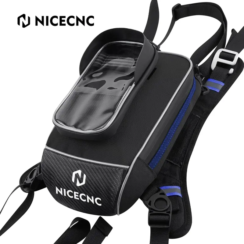 Motorcycle Tank Bag Magnetic Motorbike Oil Fuel Bag Touchscreen 1