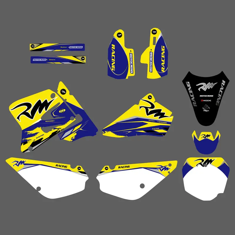 Motorcycle Team Decals Stickers Full Graphic Kit For Suzuki Rm80/Rm85 2005-2018 3