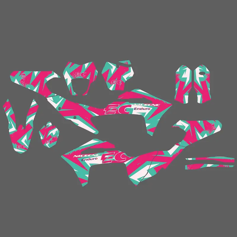 Motorcycle Team Full Graphics Background Sticker Decal Kits For Gas Gas Ec Enduro 2021-2023 1