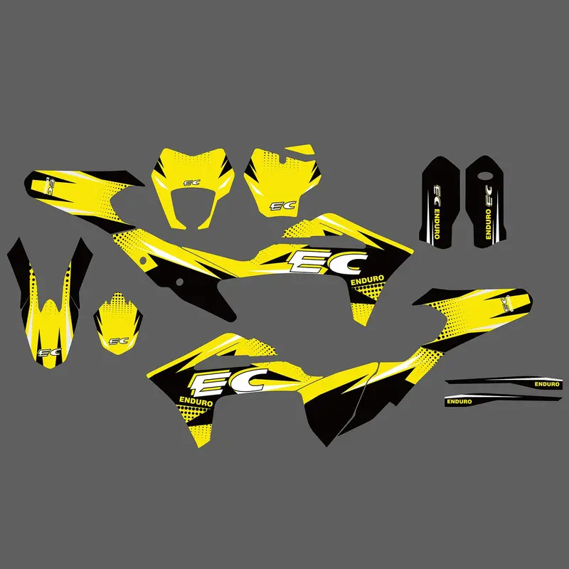 Motorcycle Team Full Graphics Background Sticker Decal Kits For Gas Gas Ec Enduro 2021-2023 2