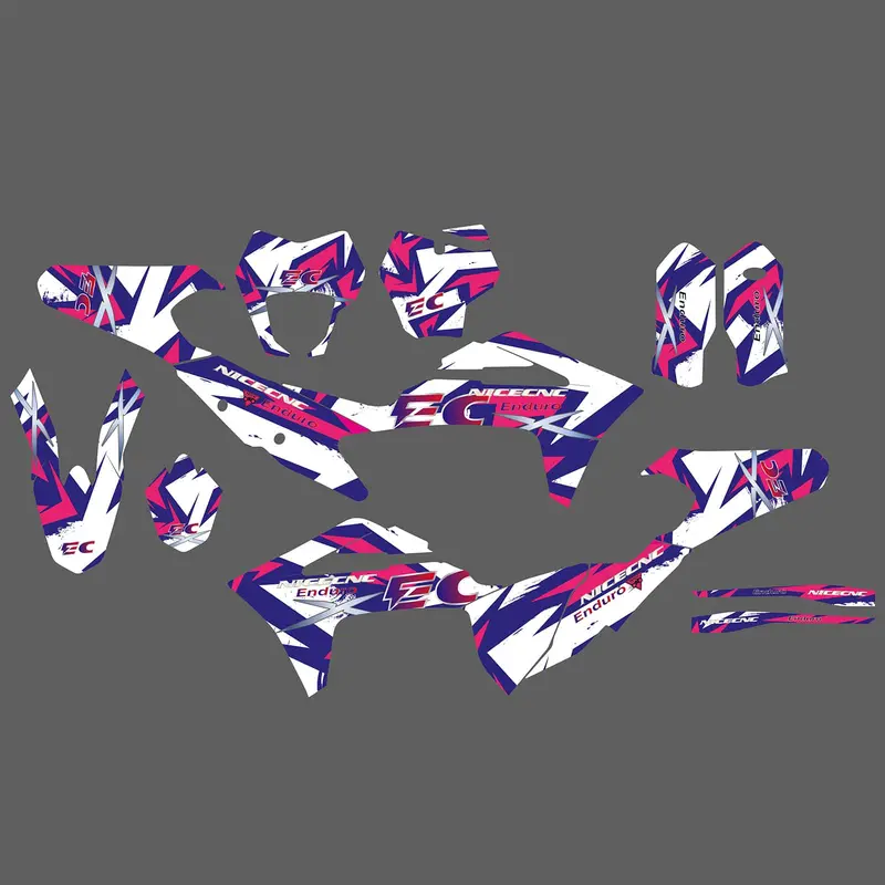 Motorcycle Team Full Graphics Background Sticker Decal Kits For Gas Gas Ec Enduro 2021-2023 3