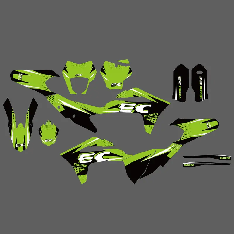 Motorcycle Team Full Graphics Background Sticker Decal Kits For Gas Gas Ec Enduro 2021-2023 3