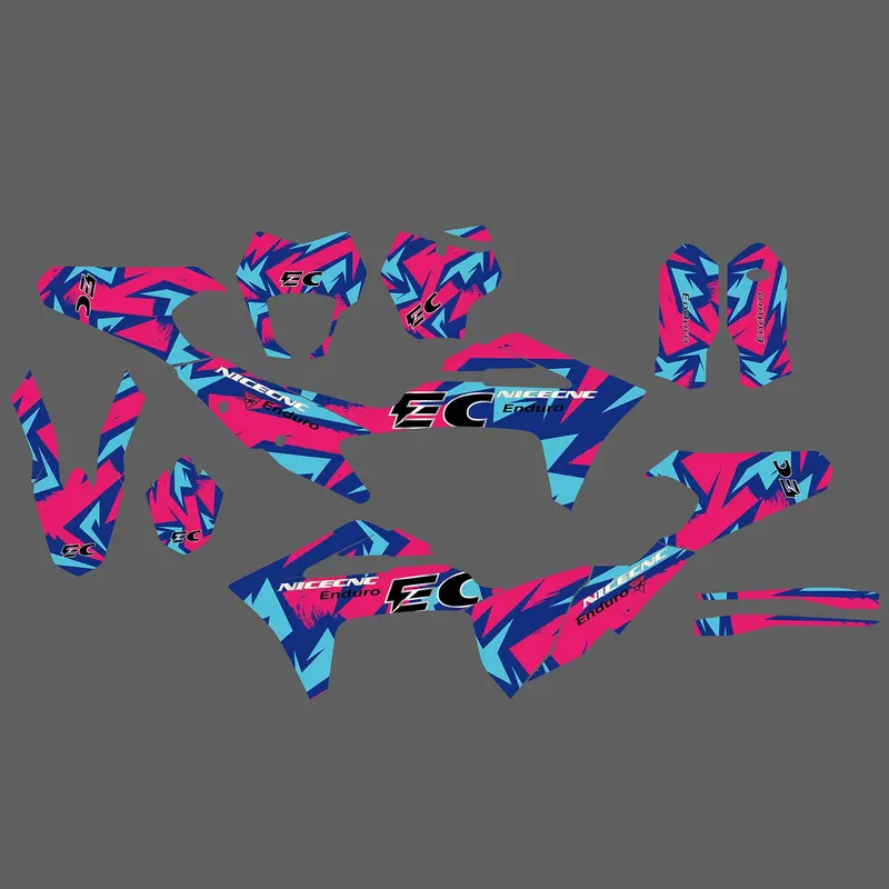 Motorcycle Team Full Graphics Background Sticker Decal Kits For Gas Gas Ec Enduro 2021-2023 3