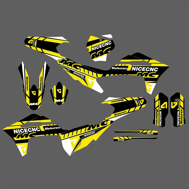 Motorcycle Team Full Graphics Background Sticker Decal Kits For Gas Gas Mc Motocross 2021-2023 1