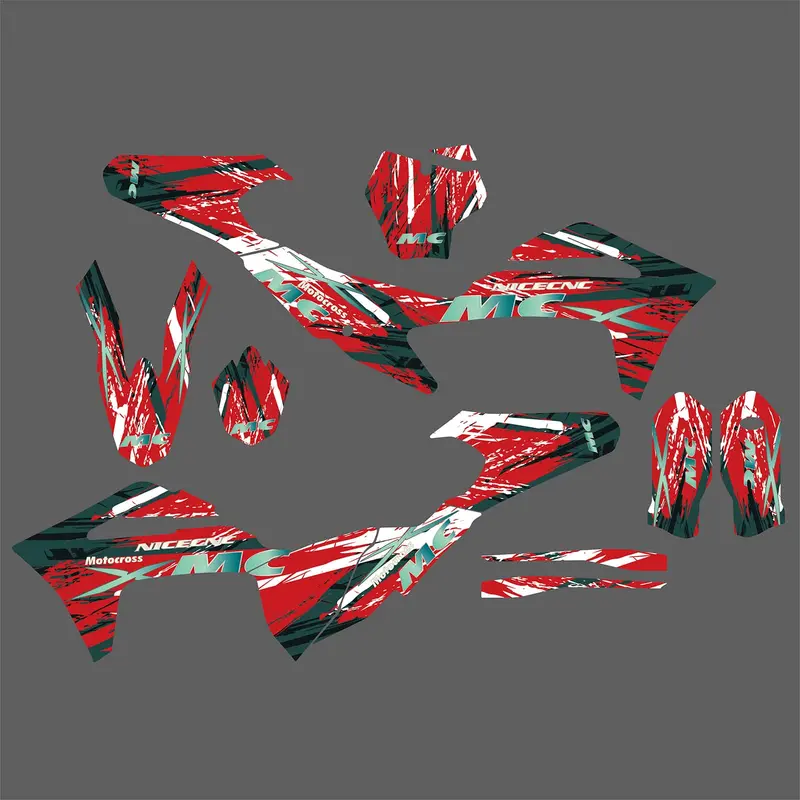 Motorcycle Team Full Graphics Background Sticker Decal Kits For Gas Gas Mc Motocross All Models 2021-2023 1