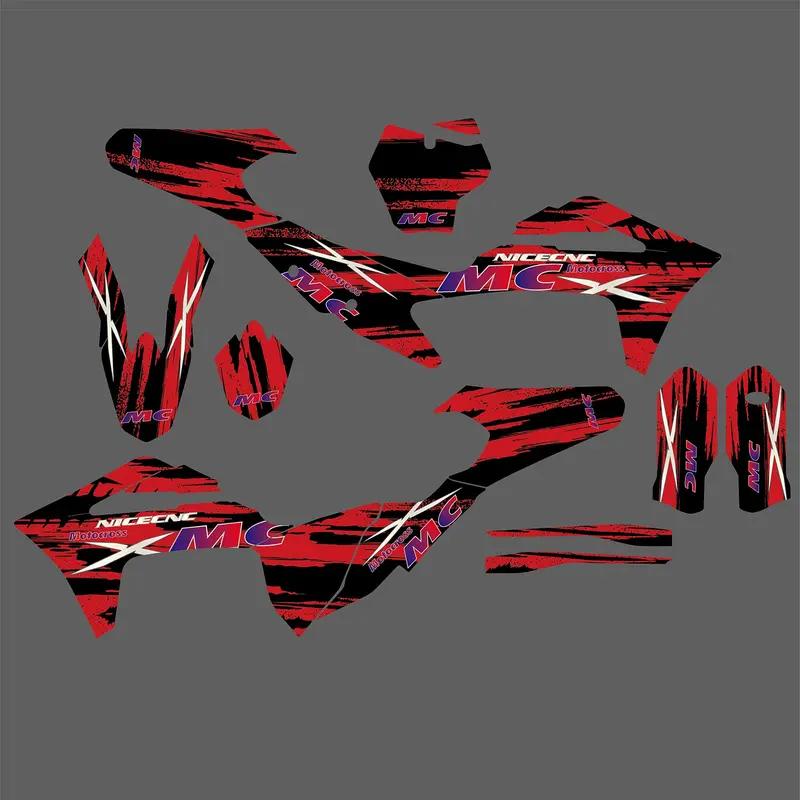 Motorcycle Team Full Graphics Background Sticker Decal Kits For Gas Gas Mc Motocross All Models 2021-2023 2
