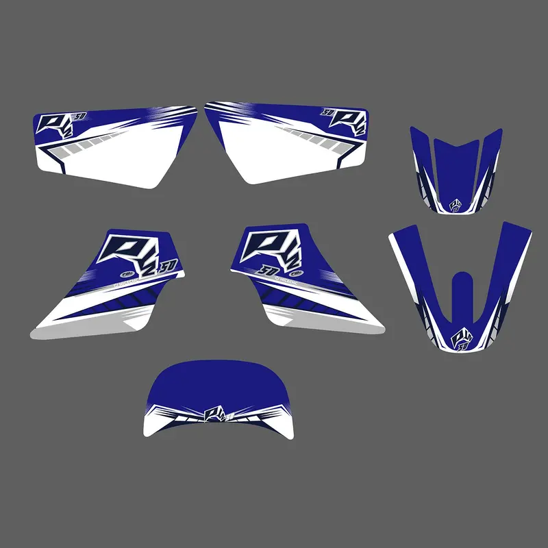 Motorcycle Team Full Graphics Background Sticker Decal Kits For Yamaha Pw50 All Years 2
