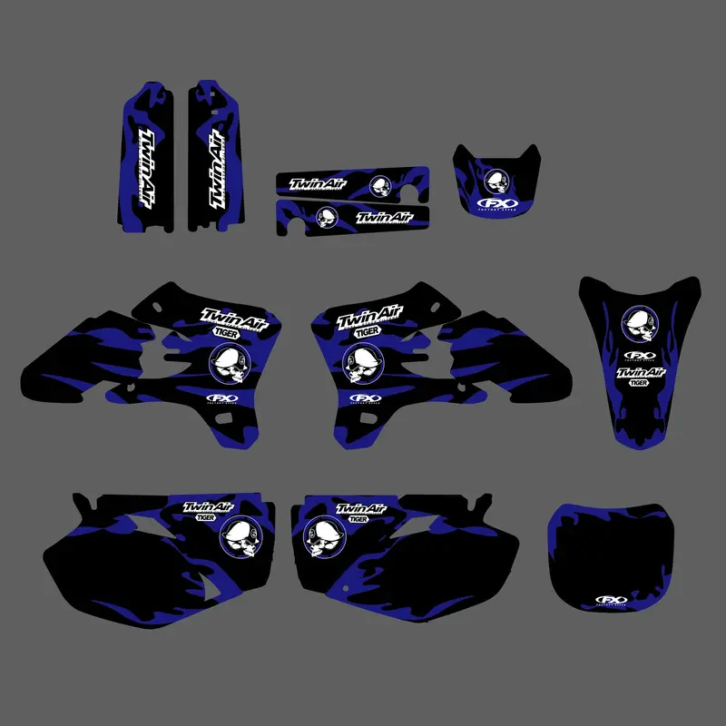 Motorcycle Team Graphic Background Decal Sticker Kit For Yamaha Yzf250/Yzf450 2003-2005 1