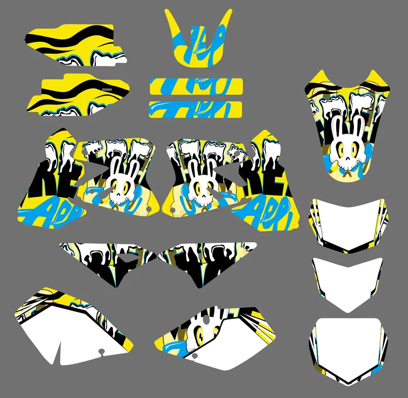 Motorcycle Team Graphic Decals Sticker Kit For Suzuki Drz400 2000-2020 1