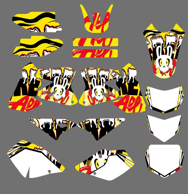 Motorcycle Team Graphic Decals Sticker Kit For Suzuki Drz400 2000-2020 2