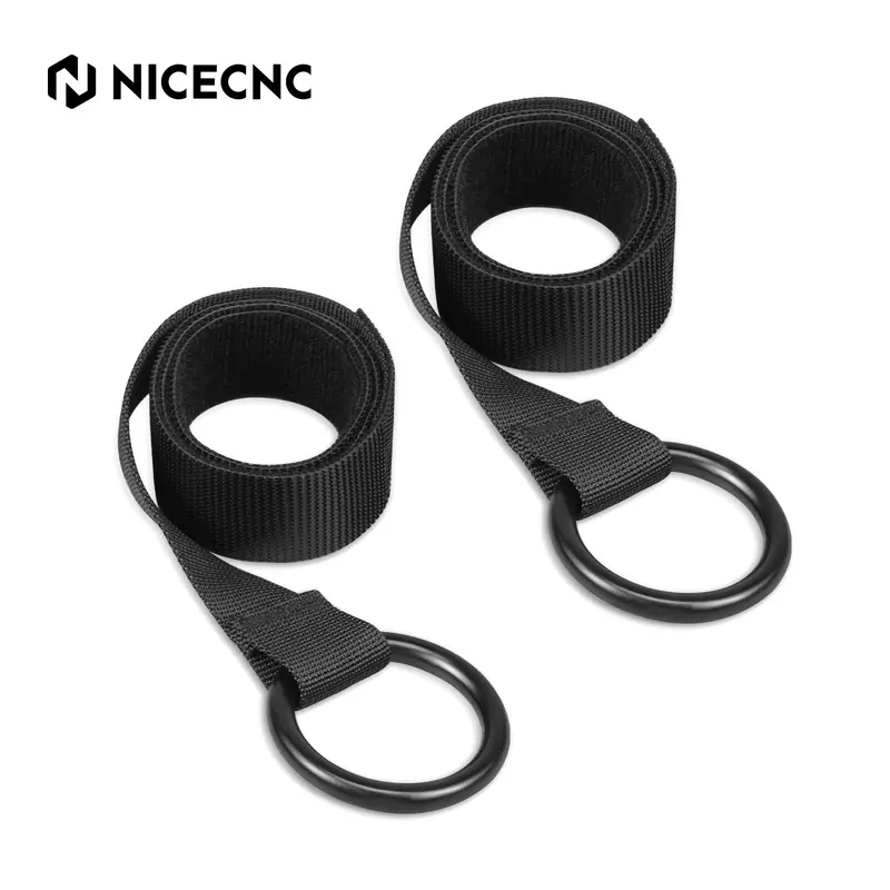 Motorcycle Universal Off-Road Soft Bag Tie Down Straps Retention Rings 1