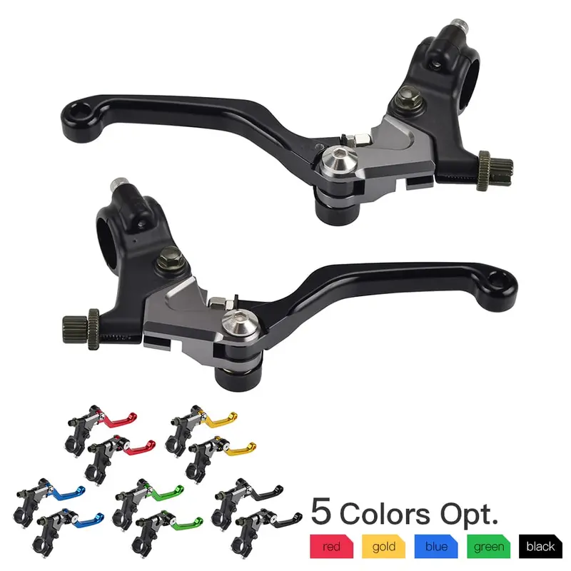 Motorcycles Shorty Clutch & Brake Lever Set For Honda Yamaha Suzuki Kawasaki 1