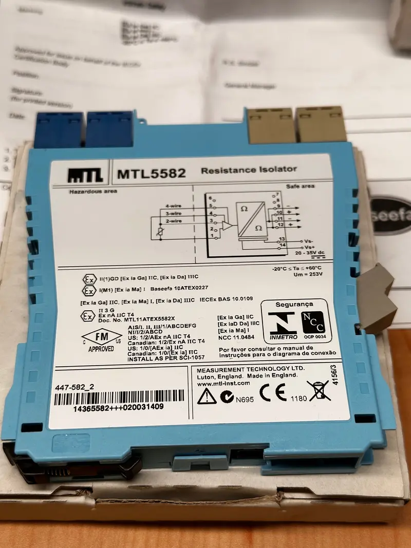 Mtl Resistance Isolator To Repeat Rtd Signal, Mtl 5582 1
