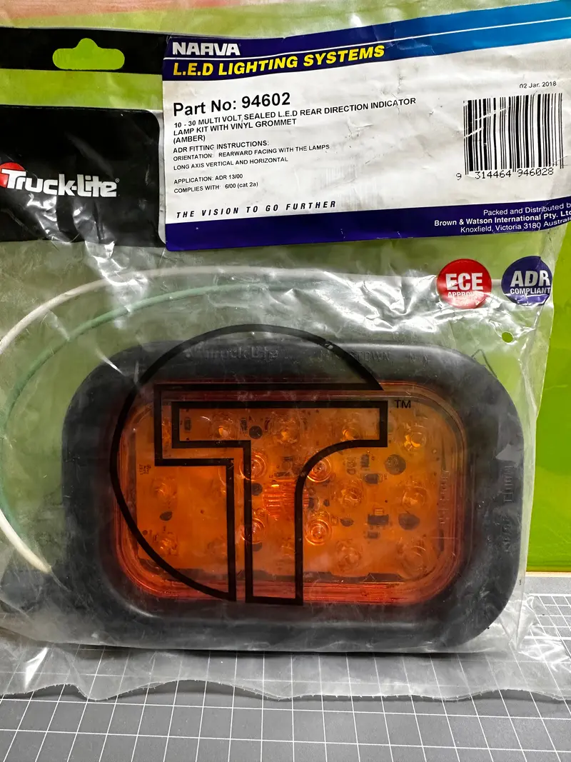 Narva 10-30 Volt Model 46 Led Rear Direction Indicator Lamp Kit (Amber) 94602 1