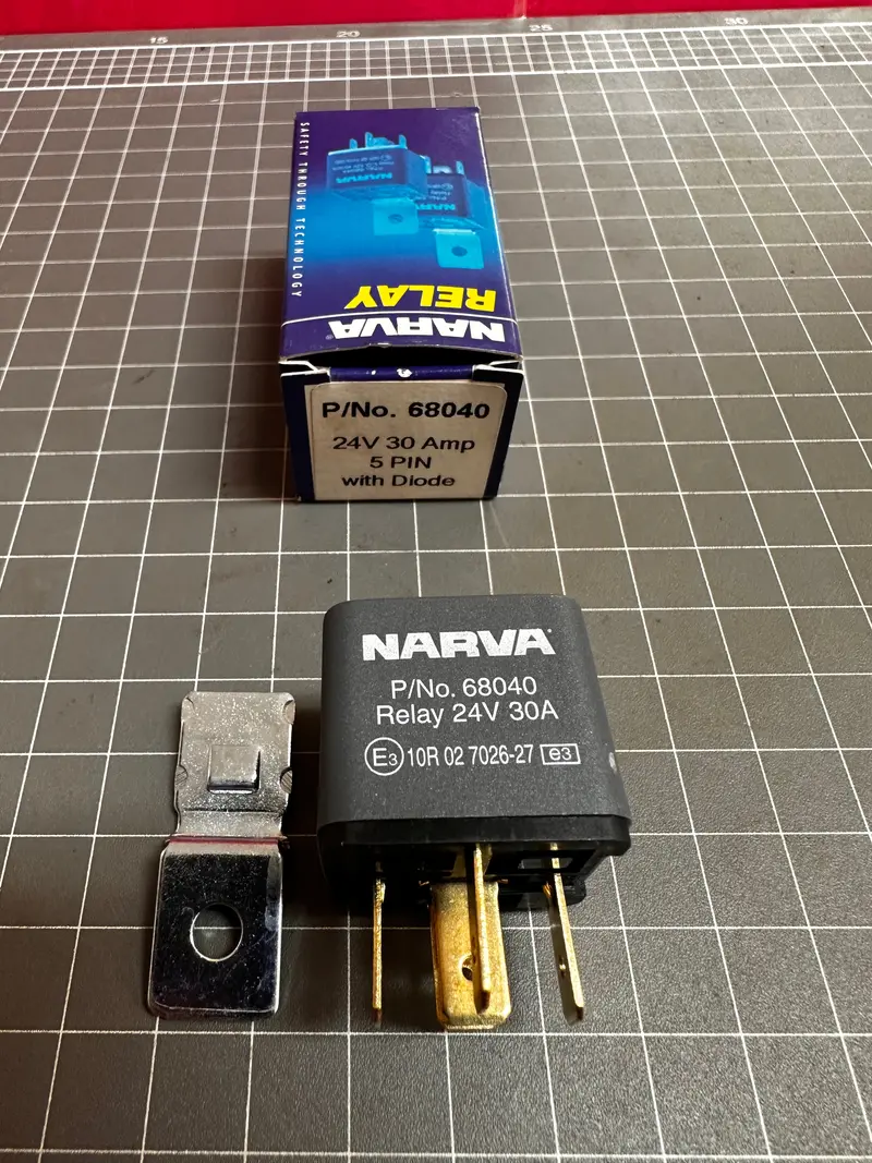 Narva 24V 30A Normally Open 5 Pin Relay With Diode 68040 1