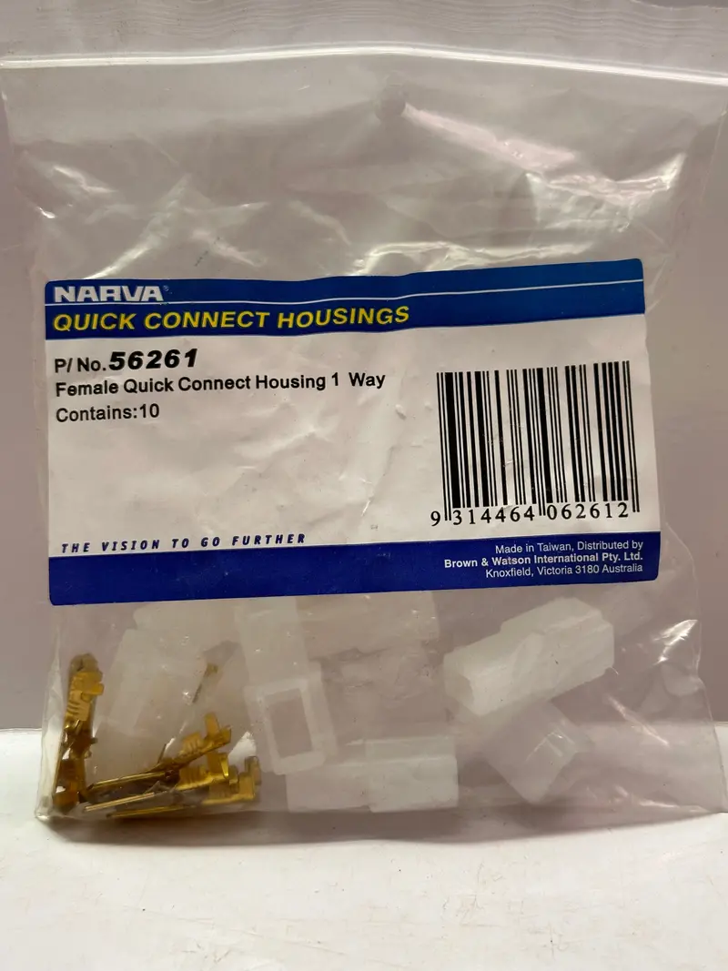 Narva 56261 Female Quick Connect Housing 1 Way Pk 10 1