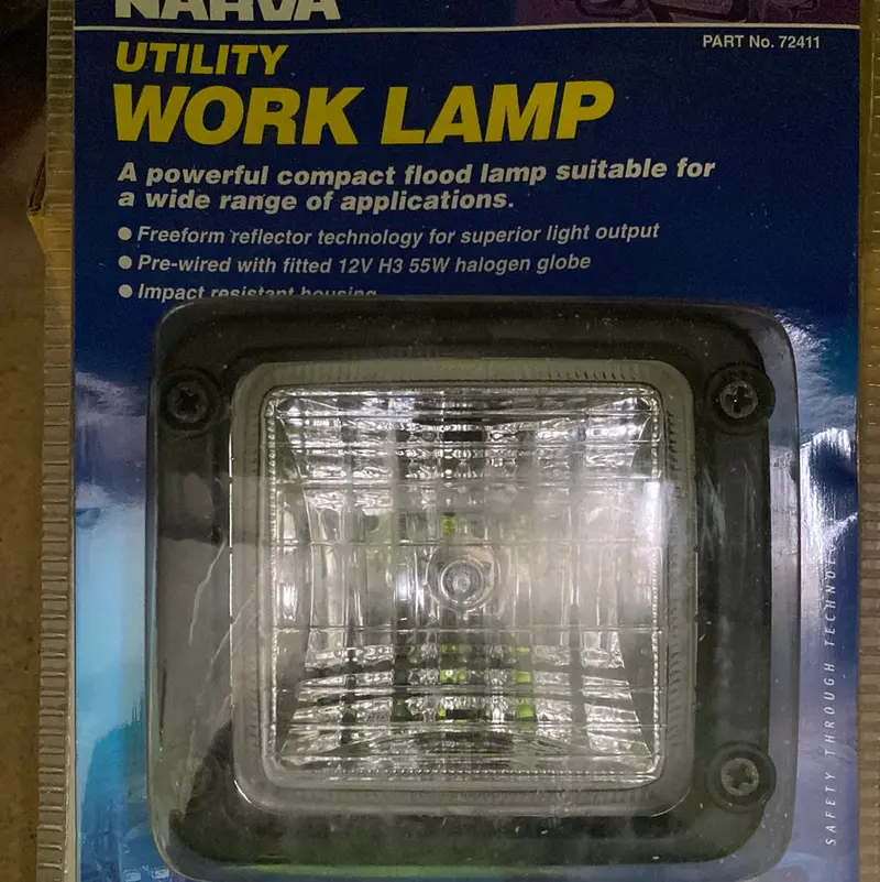 Narva 72411 12V Utility Work Lamp, Free Form Long Range (Flood Beam) 1