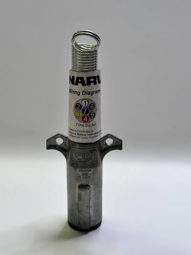 Narva 82194 Heavy Duty 7 Pin Trailer Plug With Internal Weatherbeater Seal And Cable Guard 1