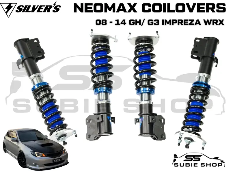 Neomax Silvers Coilovers For Subaru Impreza Wrx 08-14 G3 Suspension Shocks Springs Strut 1