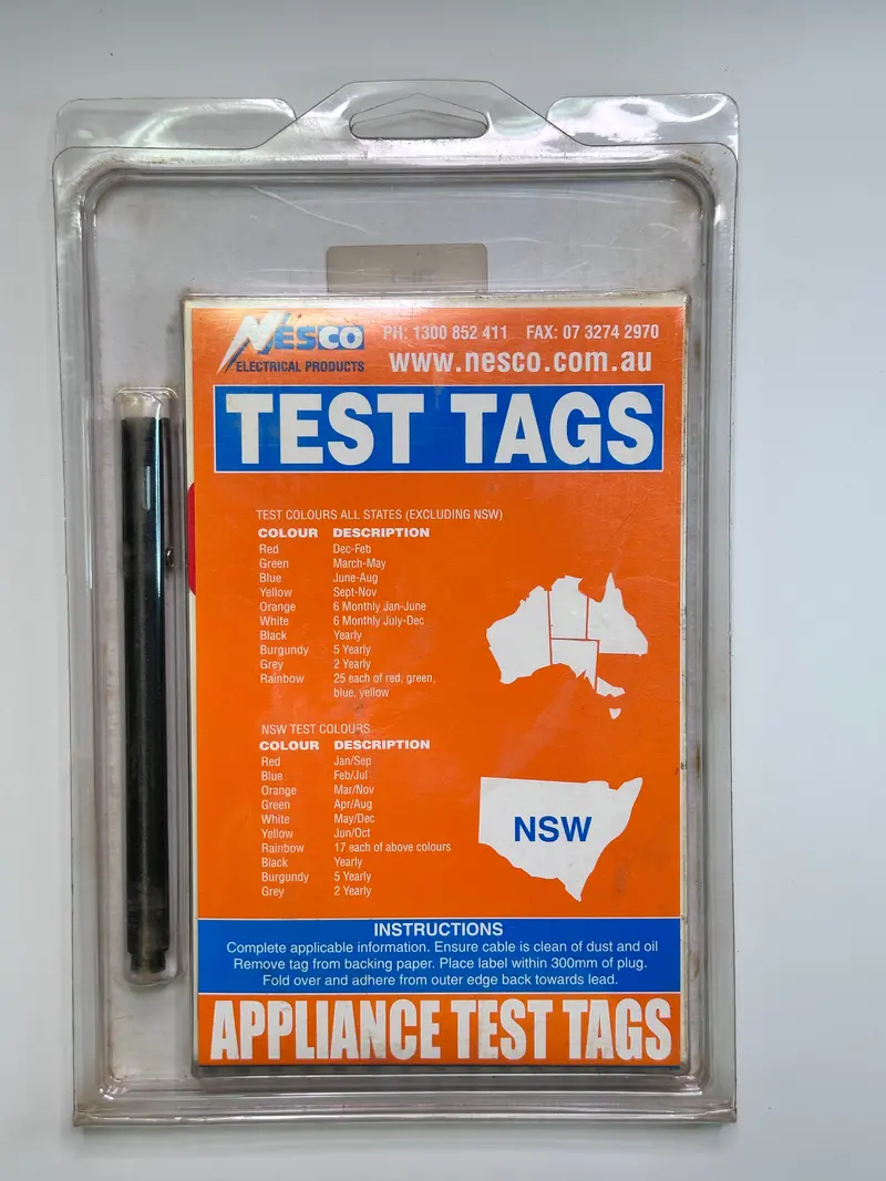 Nesco Tm1 Heavy Duty Appliance Test Tag - Red 2