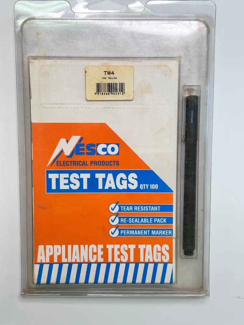 Nesco Tm4 Appliance Test Tag - Yellow 1