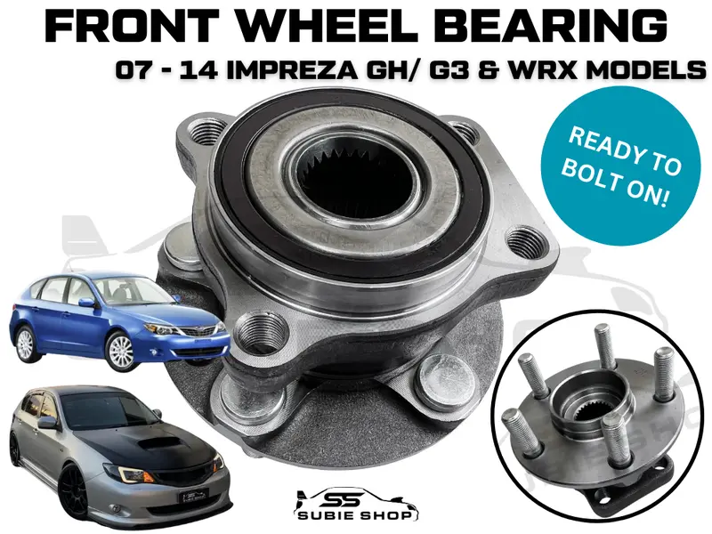 New Front Wheel Bearing Hub Assembly For Subaru Impreza Gh G3 Wrx 2007 - 2014 1