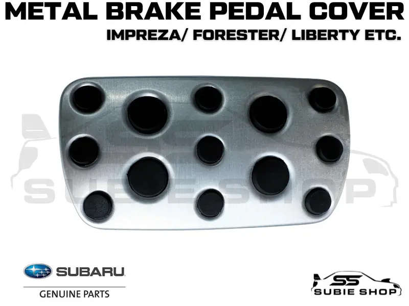 New Genuine Auto Subaru Foot Brake Metal Pedal Cover Impreza Forester Liberty 1