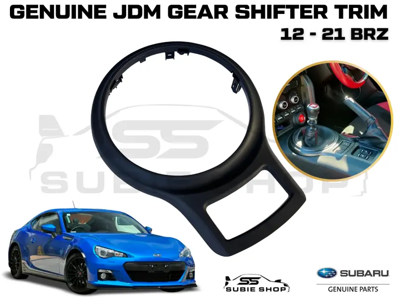 New Genuine Factory Black Jdm Shifter Cover Console Trim 2012 -21 Subaru Brz Zc6 1