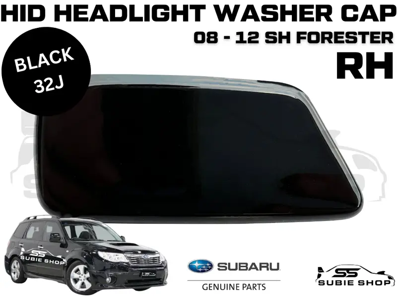New Genuine Headlight Black 32J Washer Cap Cover 2008 - 12 Subaru Forester Sh Rh 1