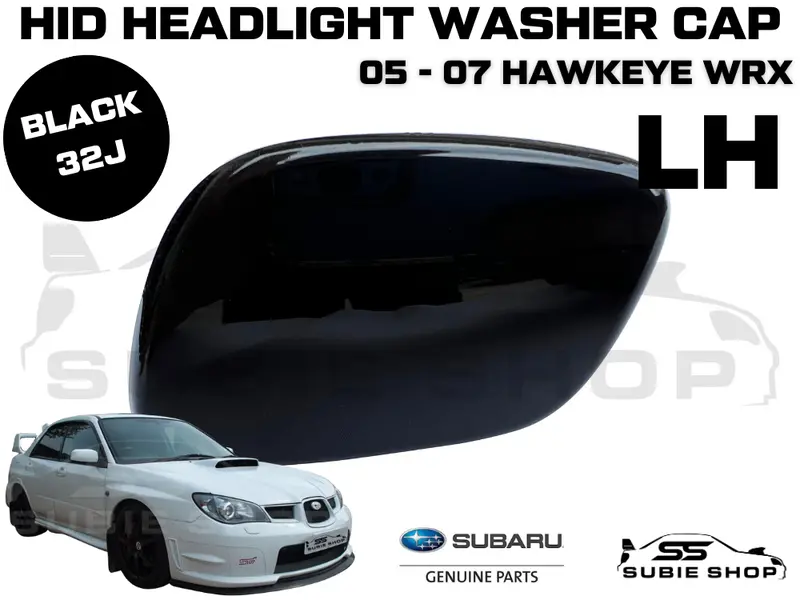 New Genuine Headlight Black Washer Cap Cover 05 -07 Subaru Impreza Gd Wrx Sti Lh 1